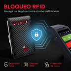 CARTERA PARA HOMBRE ASHENBY DE FIBRA DE CARBONO CON CLIP PARA DINERO Y PROTECCIÓN RFID | ¡COMPRA 1 y LLÉVATE 1 GRATIS!