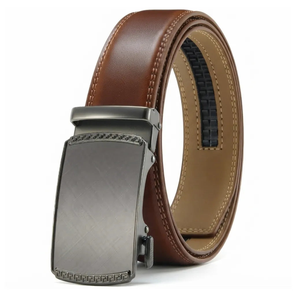 Cinturón para Hombre de Piel Café - ASHENBY