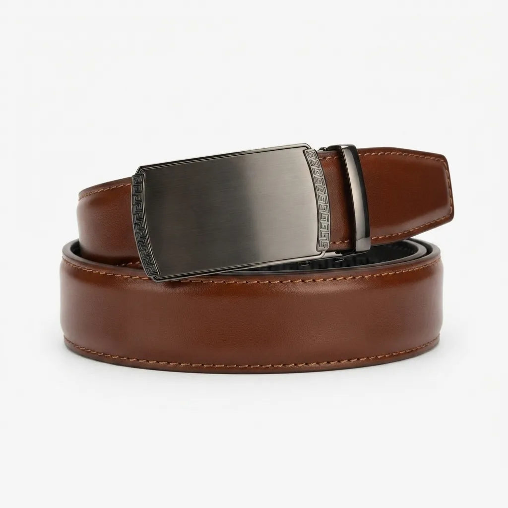 Cinturón para Hombre de Piel Café - ASHENBY