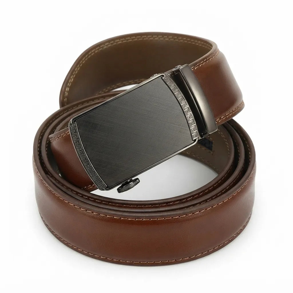 Cinturón para Hombre de Piel Café - ASHENBY