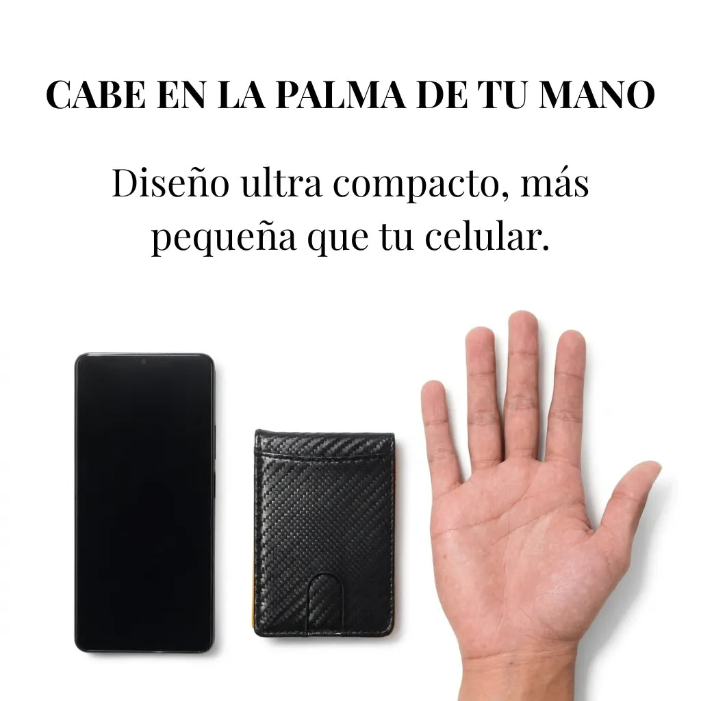 CARTERA PARA HOMBRE ASHENBY DE FIBRA DE CARBONO CON CLIP PARA DINERO Y PROTECCIÓN RFID | ¡COMPRA 1 y LLÉVATE 1 GRATIS!
