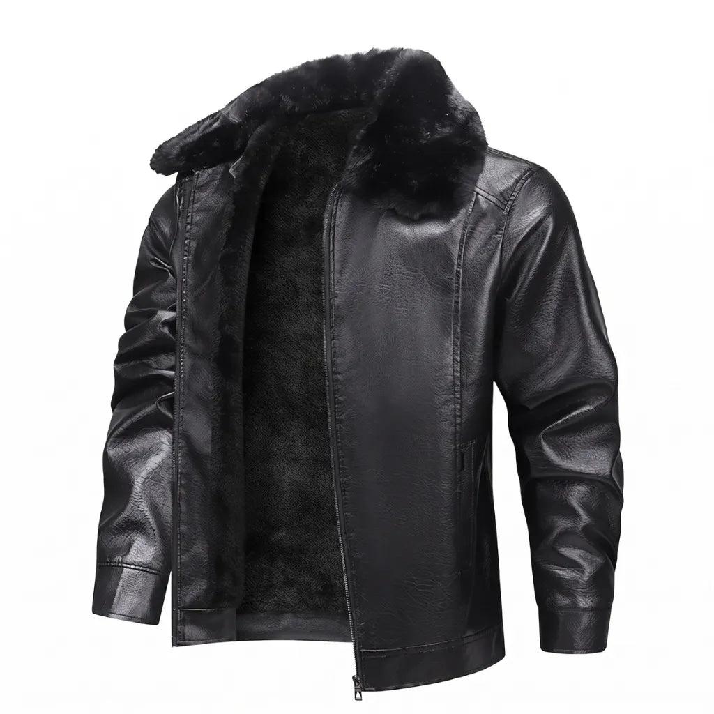 Chamarra de piel hombre - Ashenby