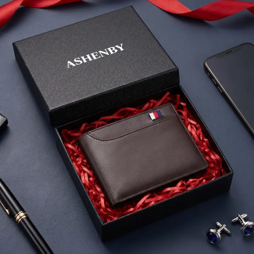 Cartera de Piel para Hombre Ejecutiva - ASHENBY