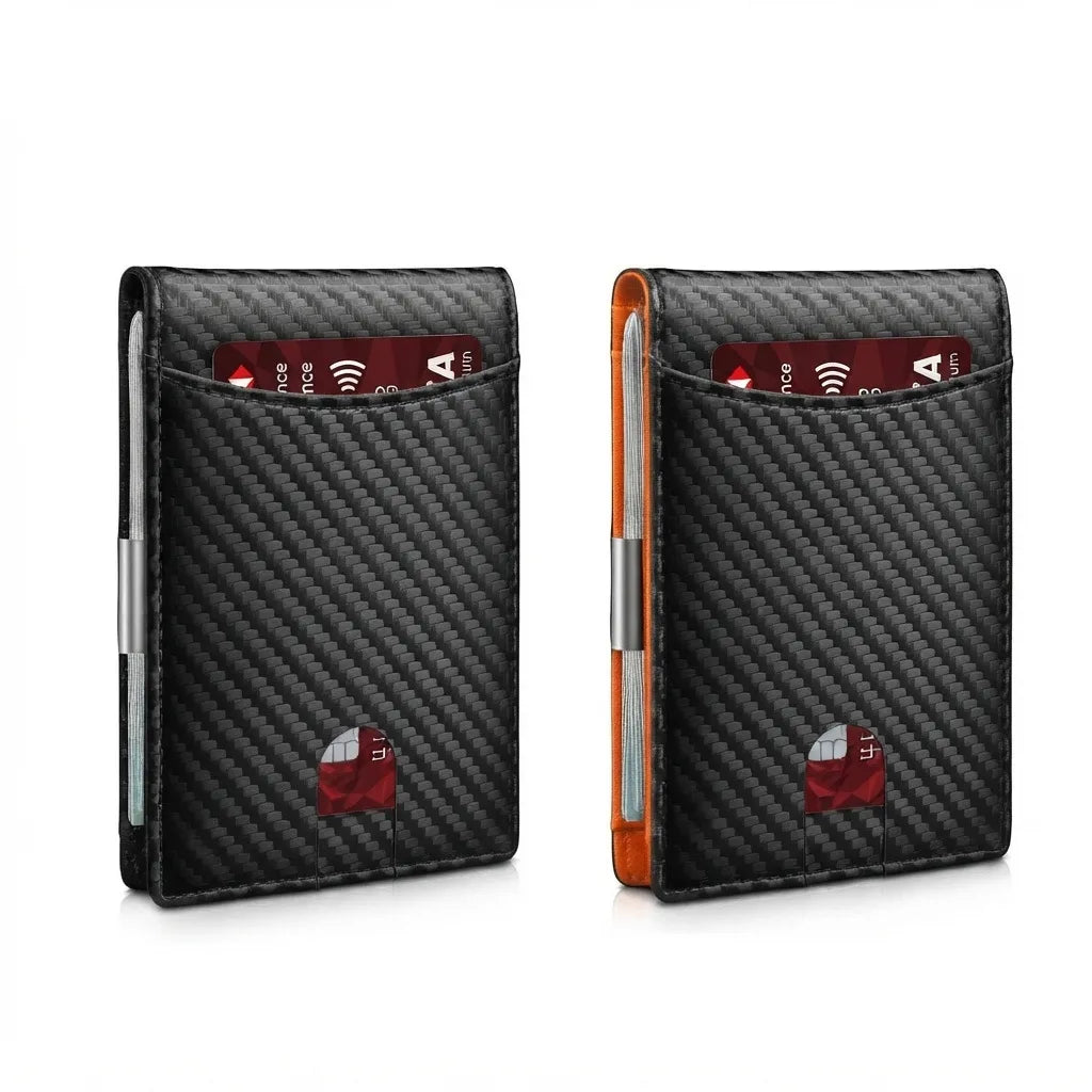 CARTERA PARA HOMBRE ASHENBY DE FIBRA DE CARBONO CON CLIP PARA DINERO Y PROTECCIÓN RFID | ¡COMPRA 1 y LLÉVATE 1 GRATIS!