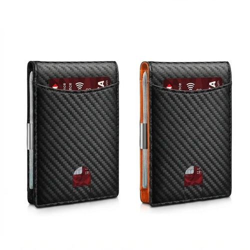 CARTERA PARA HOMBRE ASHENBY DE FIBRA DE CARBONO CON CLIP PARA DINERO Y PROTECCIÓN RFID | ¡COMPRA 1 y LLÉVATE 1 GRATIS!