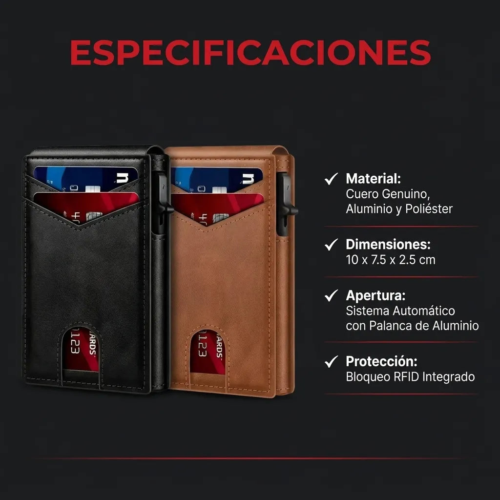 CARTERA PARA HOMBRE SLIM ASHENBY CON PROTECCIÓN RFID - ¡COMPRA 1 y LLÉVATE 1 GRATIS!