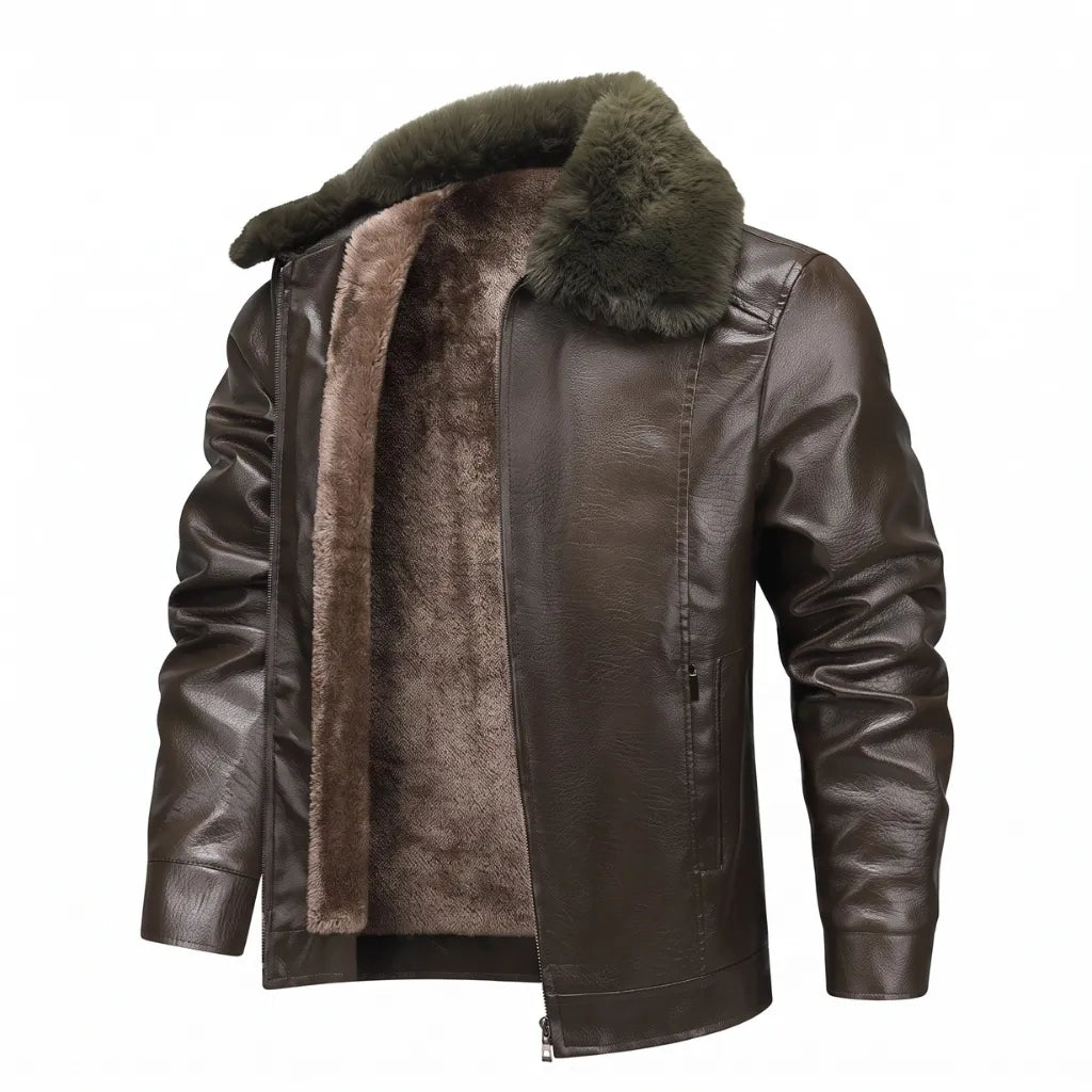 Chamarra de piel hombre - Ashenby