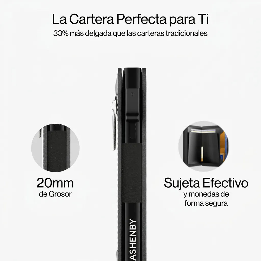 CARTERA ASHENBY CON PROTECCIÓN RFID - ¡COMPRA 1 y LLÉVATE 1 GRATIS!