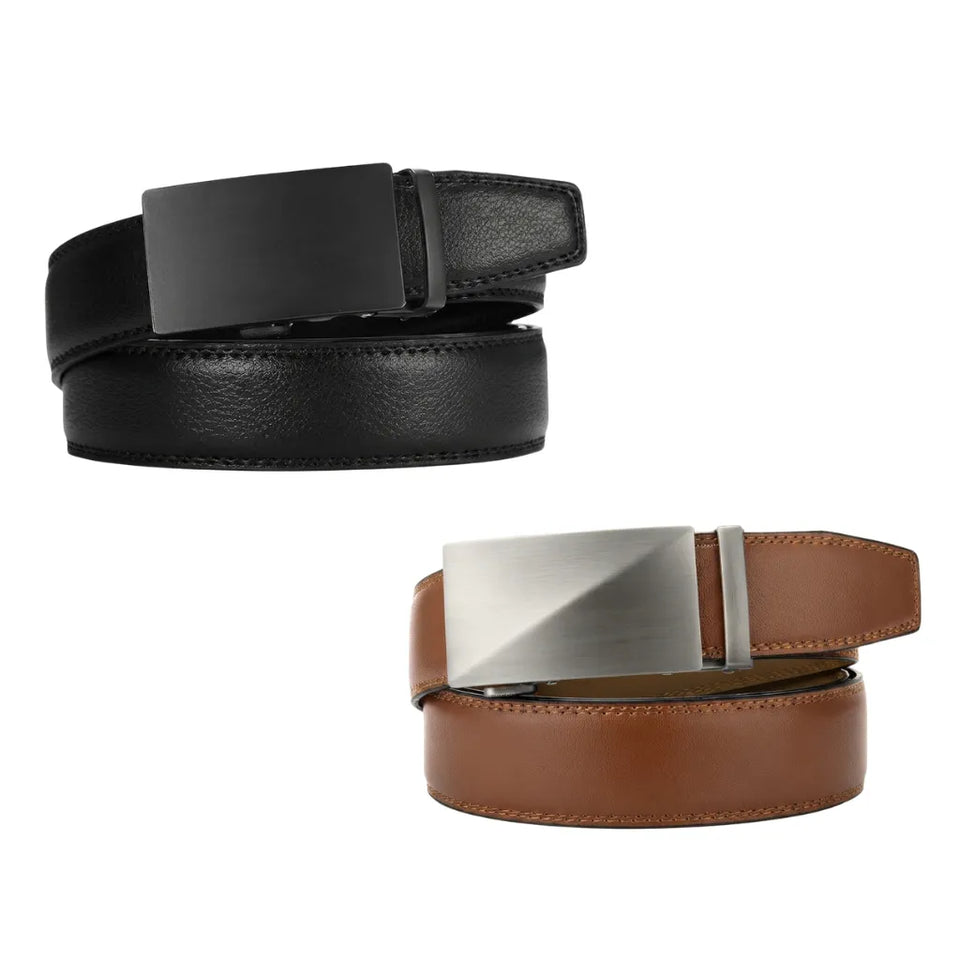 Cinturón de Piel para Hombre Ajustable - ¡Compra 1 y llévate 2!