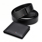 Kit Ejecutivo ASHENBY - Cinturón y Cartera de Piel para Hombre