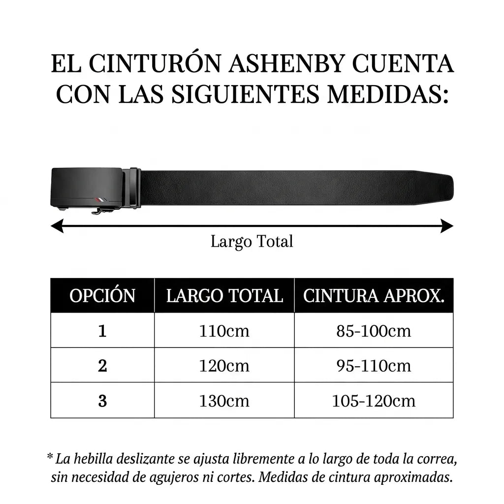 Kit Ejecutivo ASHENBY - Cinturón y Cartera de Piel para Hombre